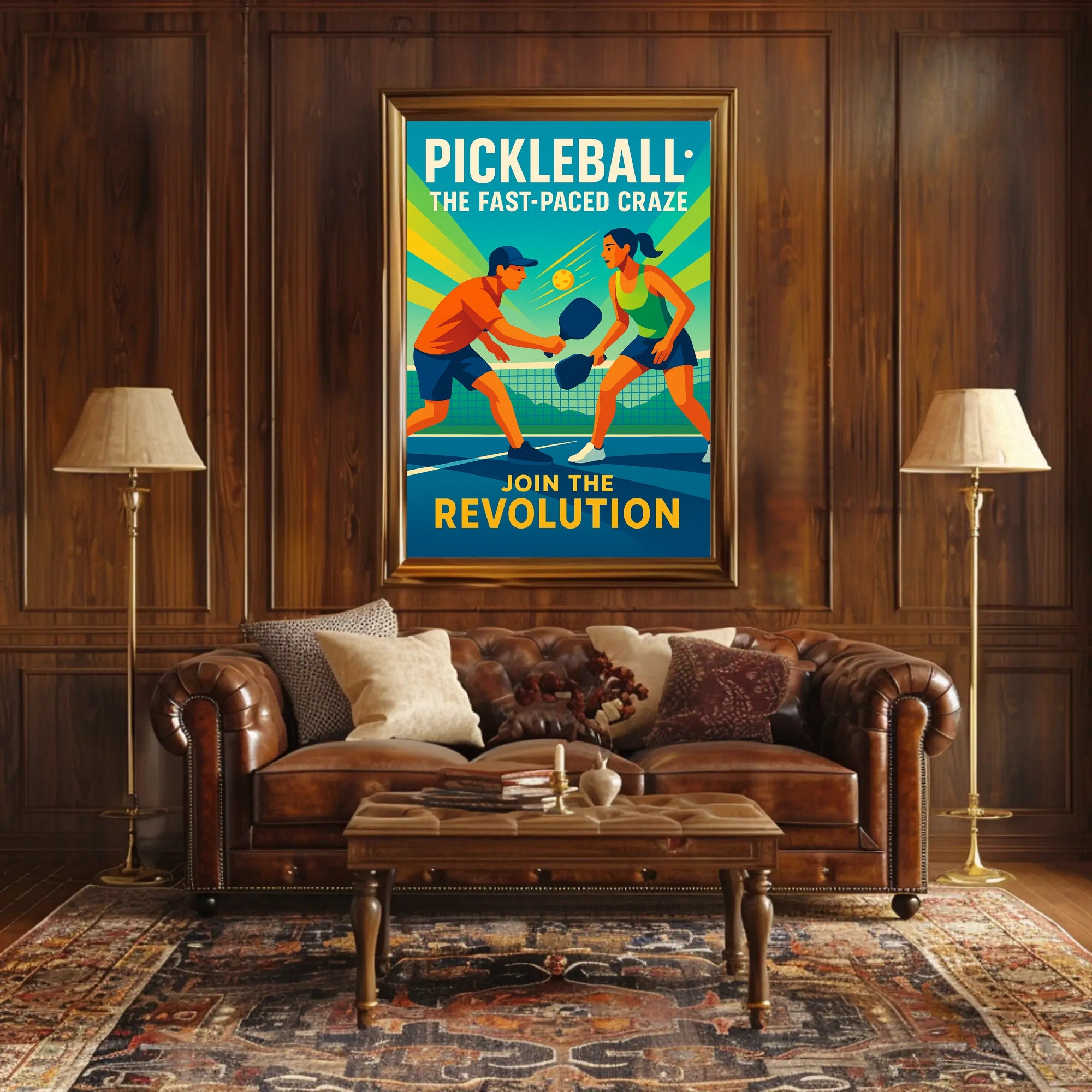 Pickleball Revolution Wall Art for Sports Lovers PosterGoat
