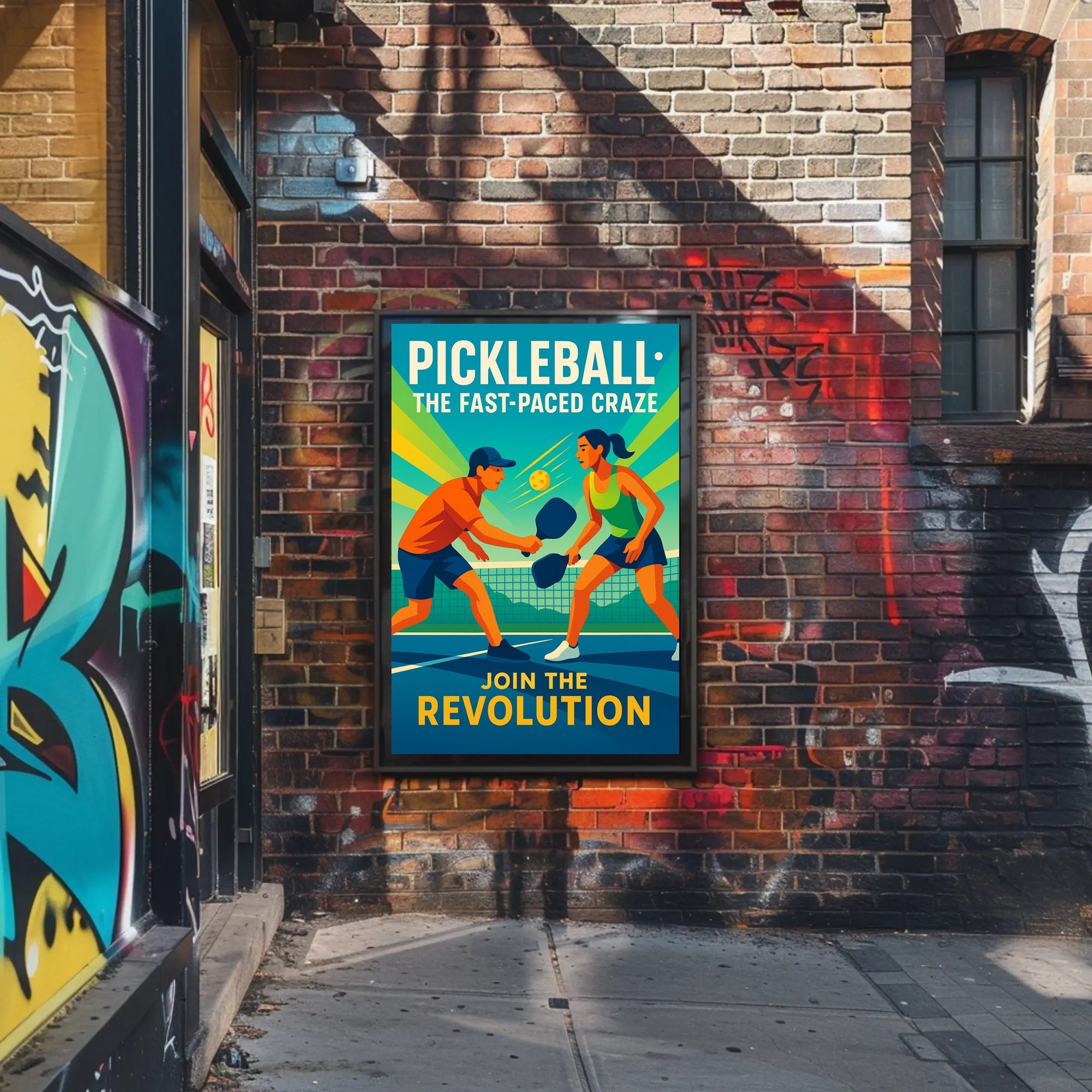Pickleball Revolution Wall Art for Sports Lovers PosterGoat