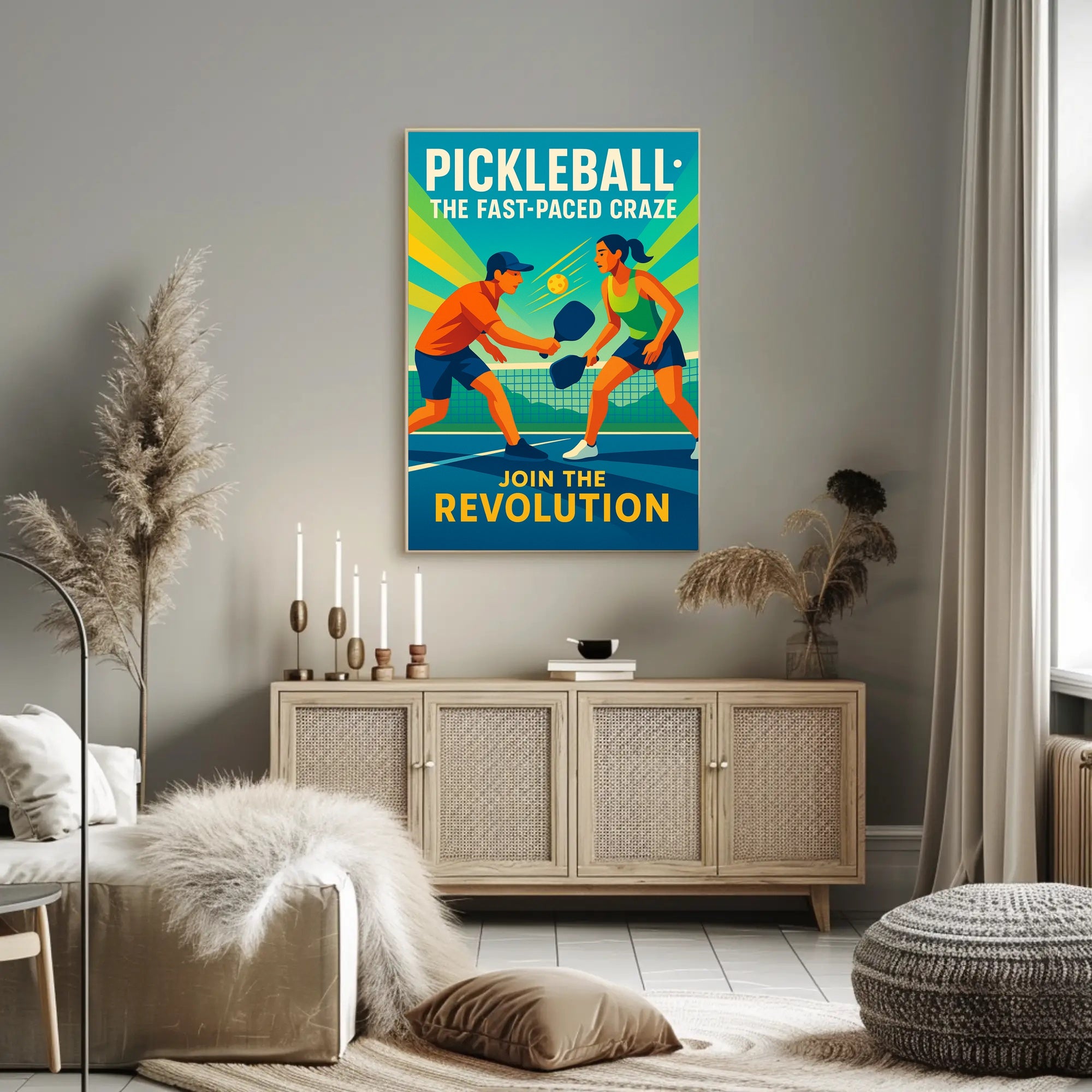 Pickleball Revolution Wall Art for Sports Lovers PosterGoat