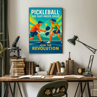 Pickleball Revolution Wall Art for Sports Lovers PosterGoat