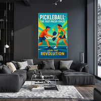 Pickleball Revolution Wall Art for Sports Lovers PosterGoat