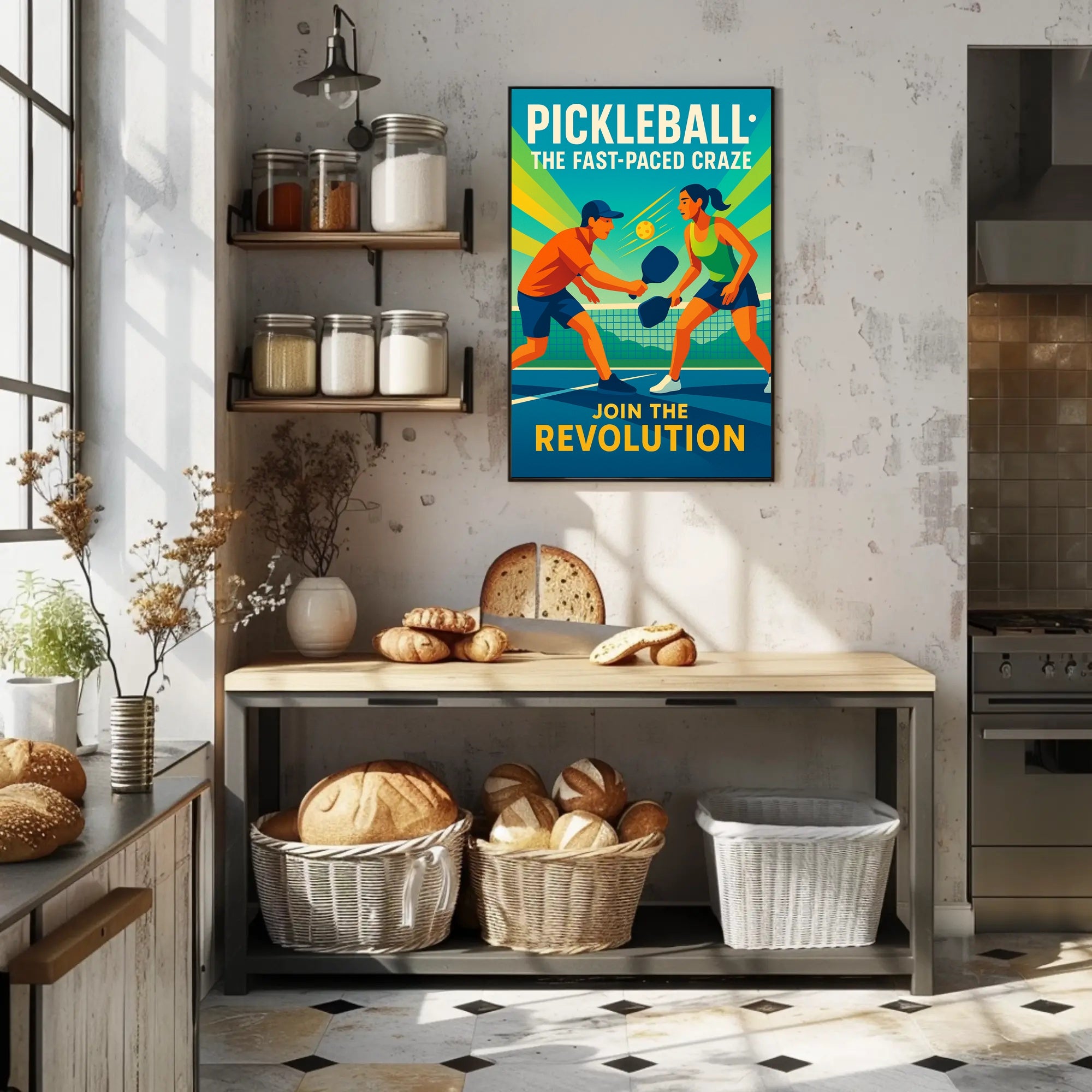 Pickleball Revolution Wall Art for Sports Lovers PosterGoat