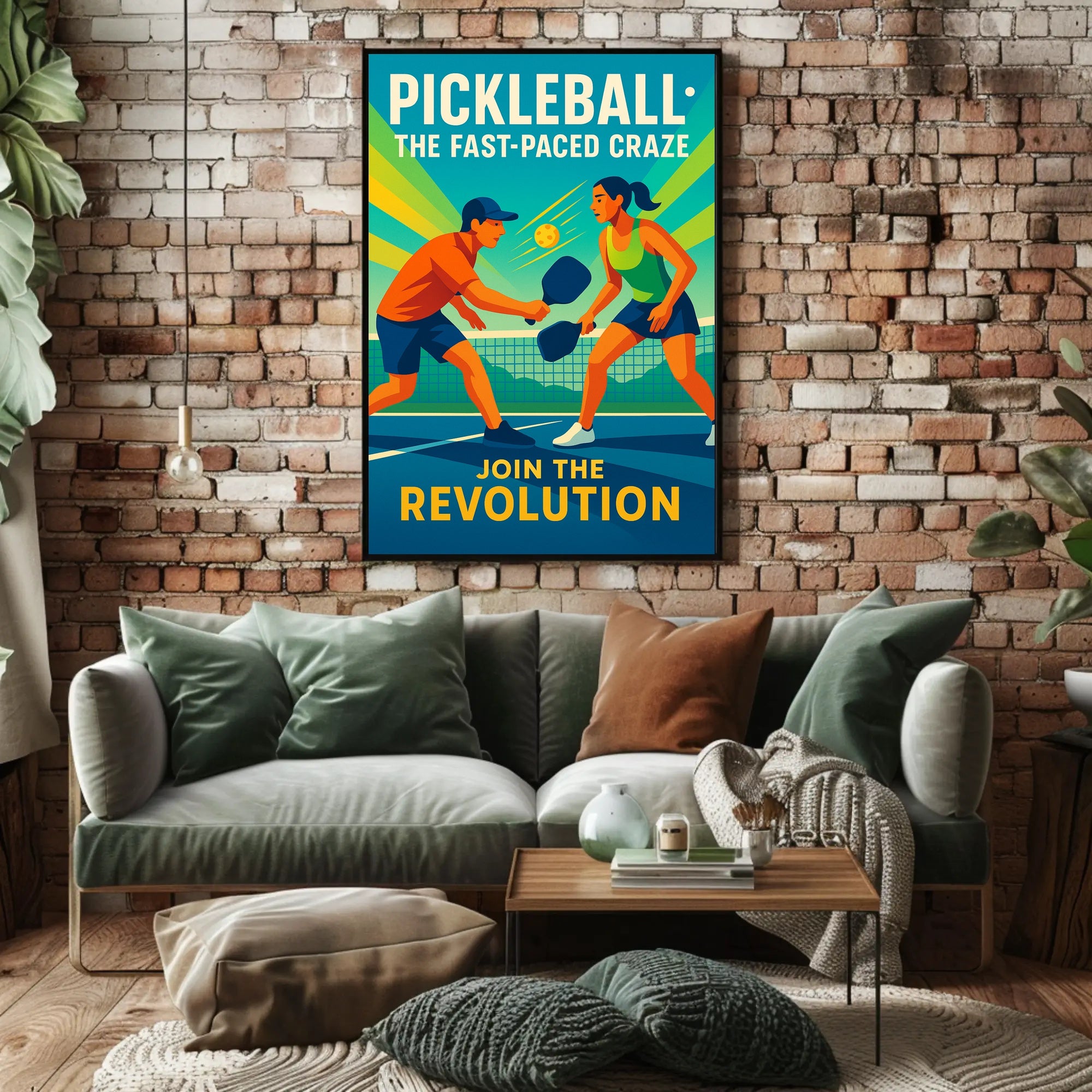 Pickleball Revolution Wall Art for Sports Lovers PosterGoat
