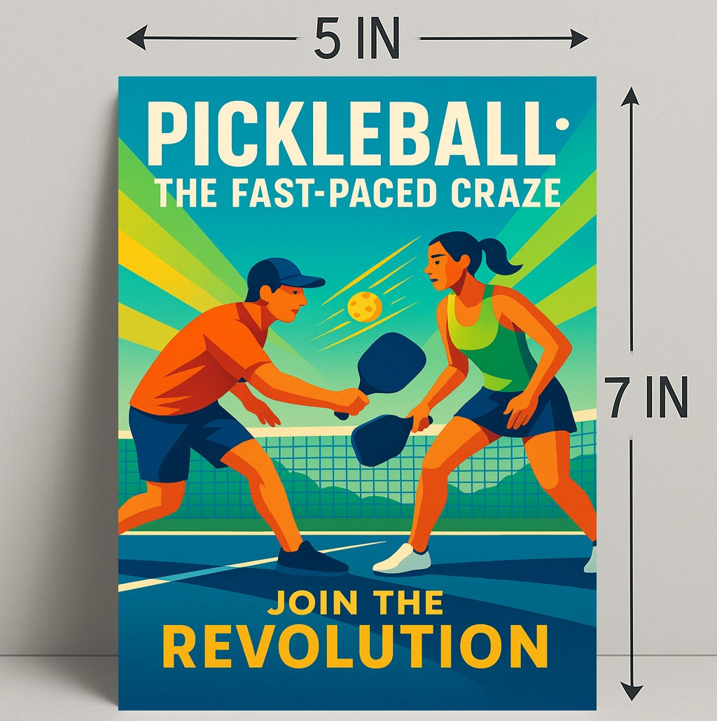 Pickleball Revolution Wall Art for Sports Lovers PosterGoat