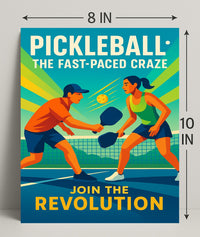 Pickleball Revolution Wall Art for Sports Lovers PosterGoat