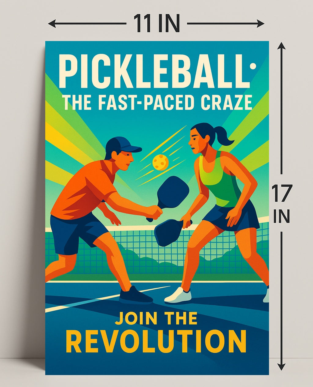 Pickleball Revolution Wall Art for Sports Lovers PosterGoat
