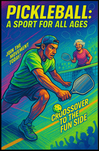 Pickleball Sport for All Ages Wall Art PosterGoat