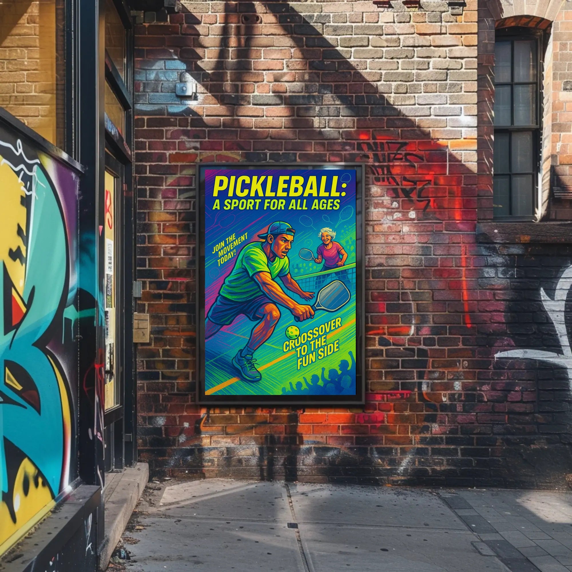 Pickleball Sport for All Ages Wall Art PosterGoat