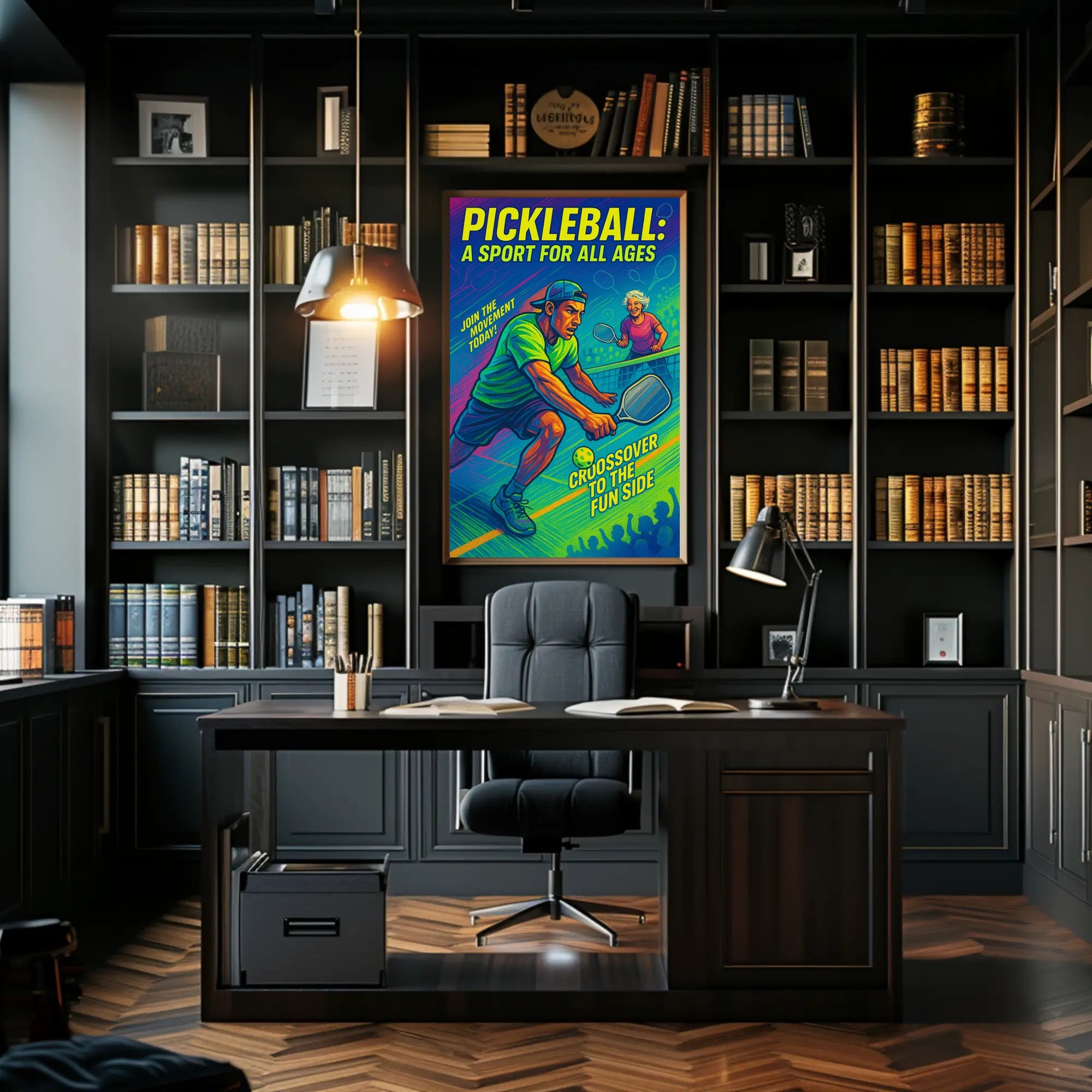 Pickleball Sport for All Ages Wall Art PosterGoat