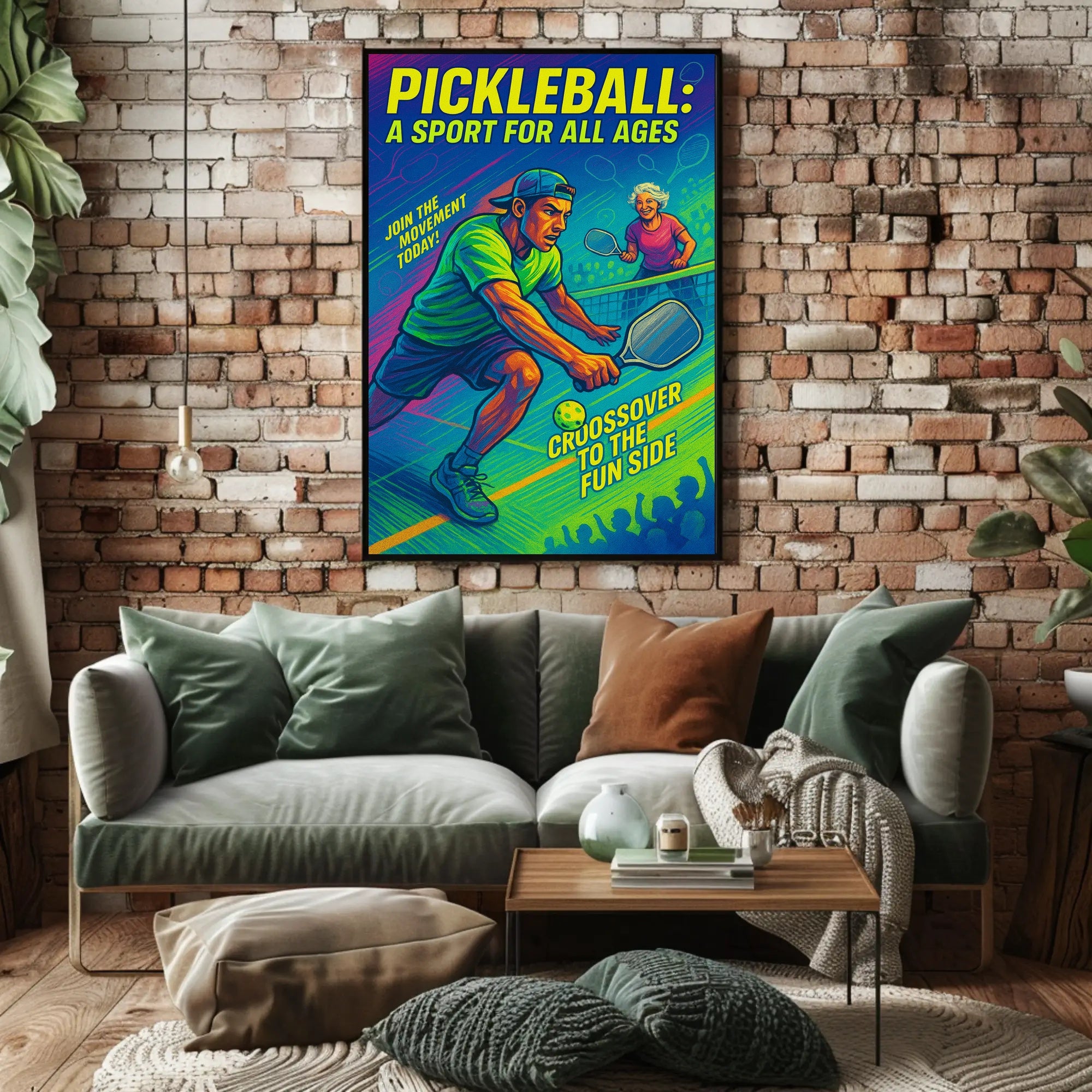 Pickleball Sport for All Ages Wall Art PosterGoat