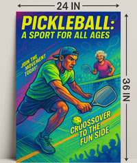 Pickleball Sport for All Ages Wall Art PosterGoat