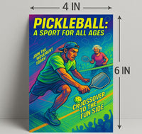 Pickleball Sport for All Ages Wall Art PosterGoat