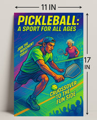 Pickleball Sport for All Ages Wall Art PosterGoat