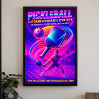 Pickleball The Game of Finesse Strategy Poster PosterGoat