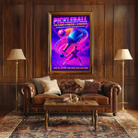 Pickleball The Game of Finesse Strategy Poster PosterGoat