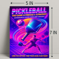 Pickleball The Game of Finesse Strategy Poster PosterGoat