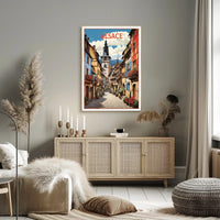 Picturesque Alsace Village Scenic Travel Poster PosterGoat