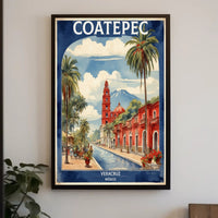 Picturesque Coatepec Scene Travel Poster PosterGoat