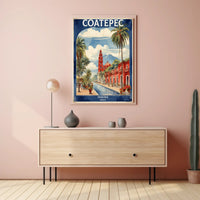 Picturesque Coatepec Scene Travel Poster PosterGoat