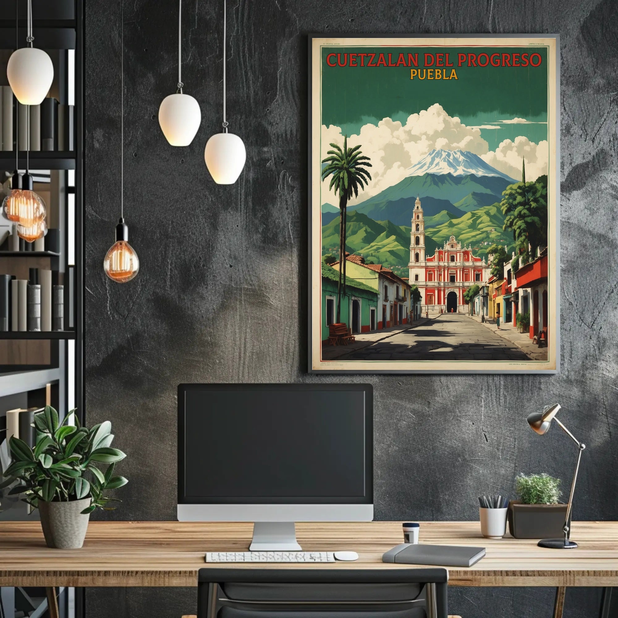 Picturesque Cuetzalan Puebla Travel Poster PosterGoat