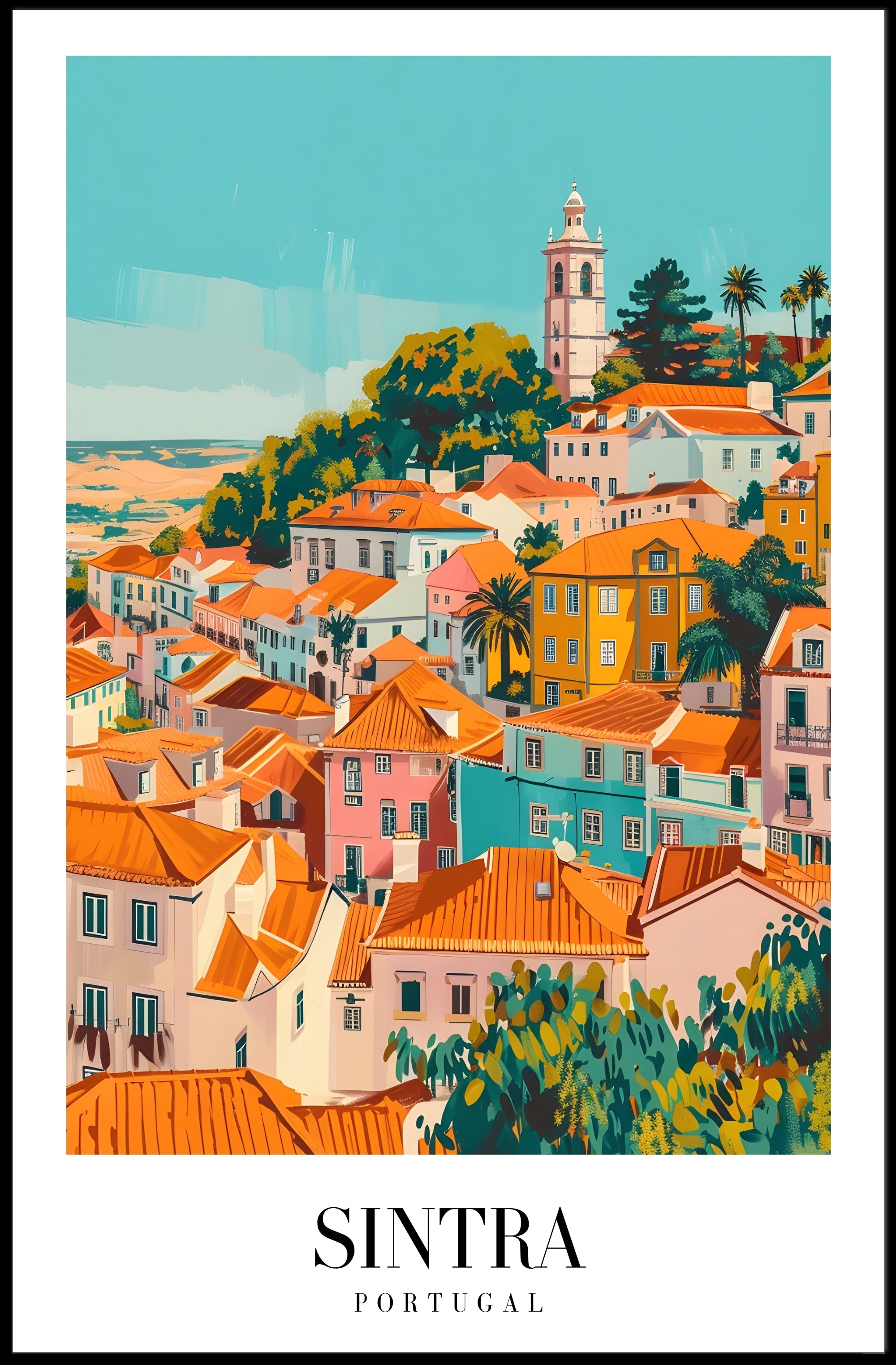 Picturesque Sintra Portugal Travel Poster PosterGoat