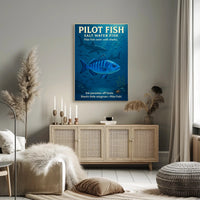 Pilot Fish SharkS Little Wingman Poster PosterGoat