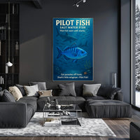 Pilot Fish SharkS Little Wingman Poster PosterGoat