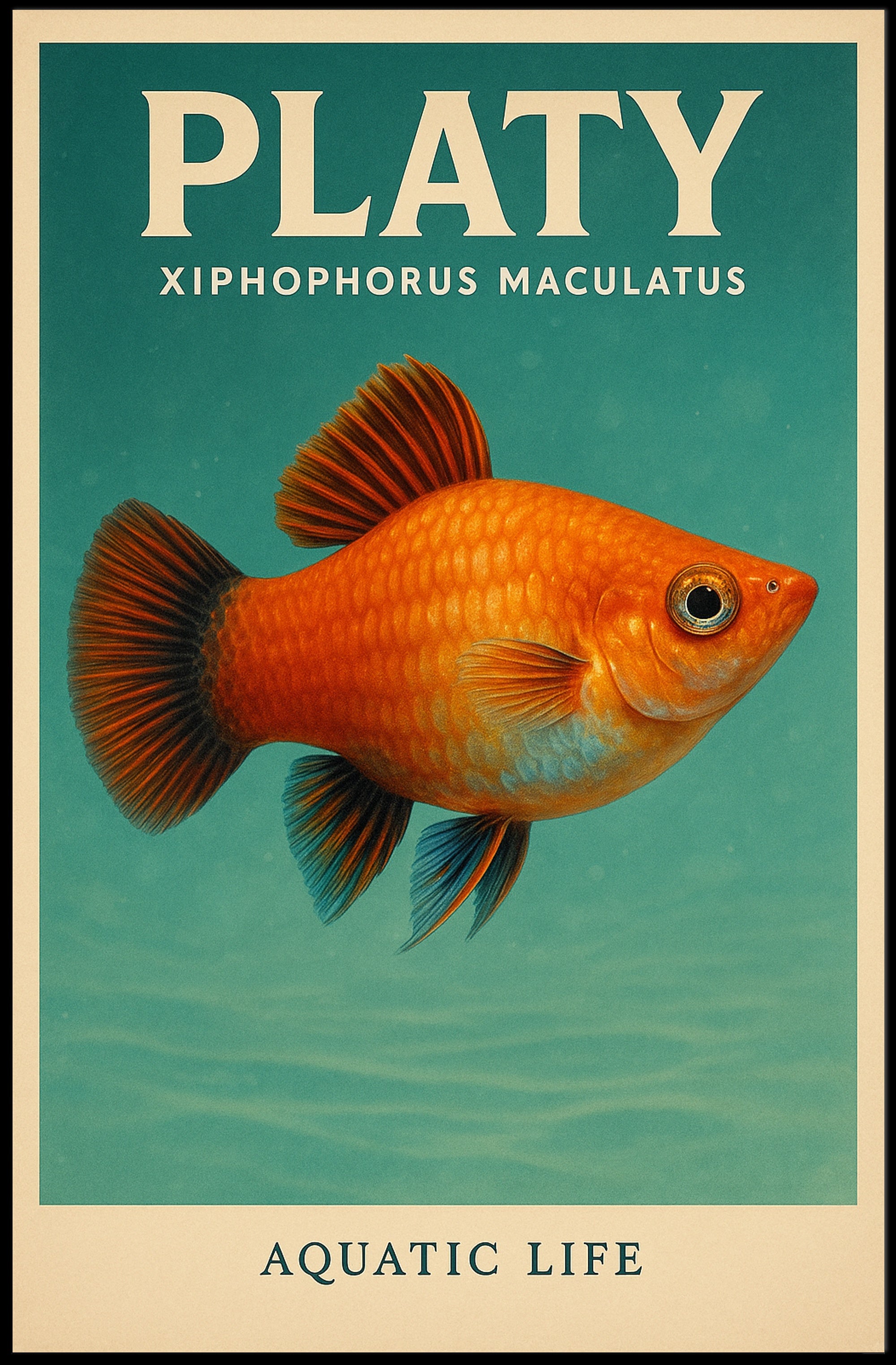 Platy Aquatic Life Poster PosterGoat