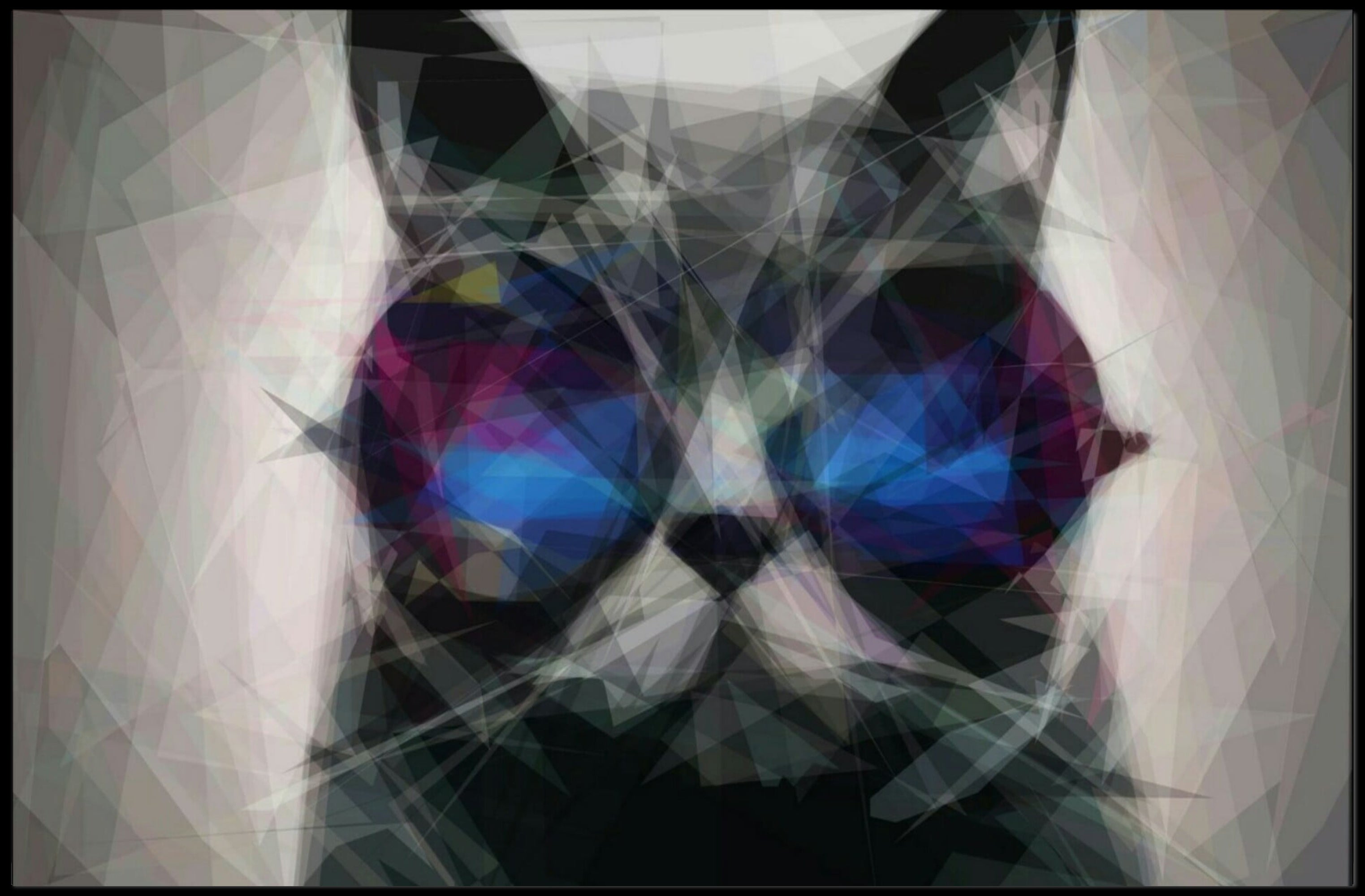 Playful Cat with Sunglasses Animal Poster PosterGoat