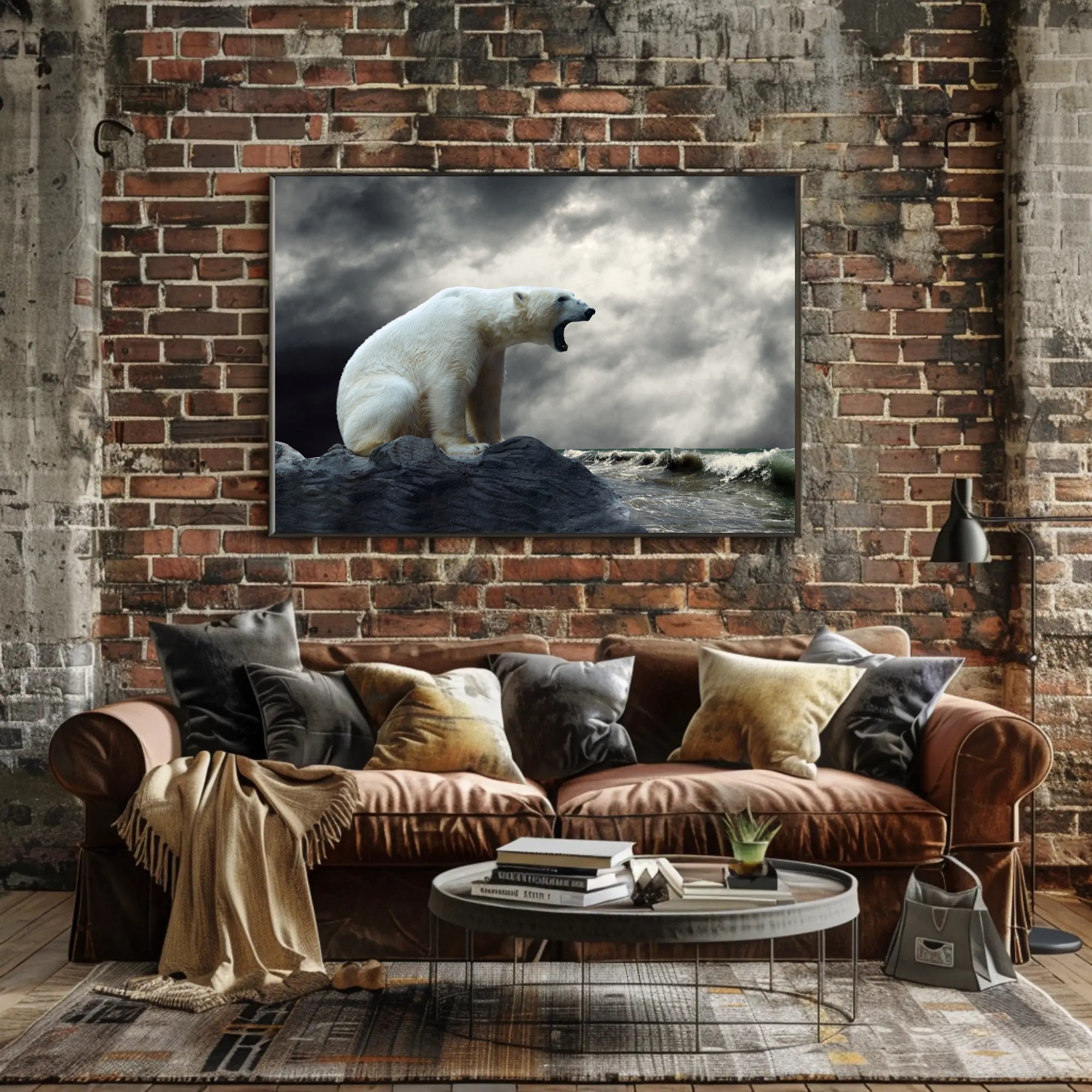 Polar Bear Coastal Adventure Animal Poster PosterGoat