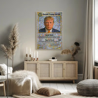 Political Satire Trading Card Trump Political Poster PosterGoat
