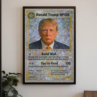 Political Satire Trading Card Trump Political Poster PosterGoat
