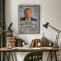 Political Satire Trading Card Trump Political Poster PosterGoat