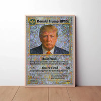 Political Satire Trading Card Trump Political Poster PosterGoat