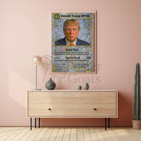 Political Satire Trading Card Trump Political Poster PosterGoat