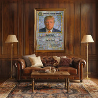 Political Satire Trading Card Trump Political Poster PosterGoat