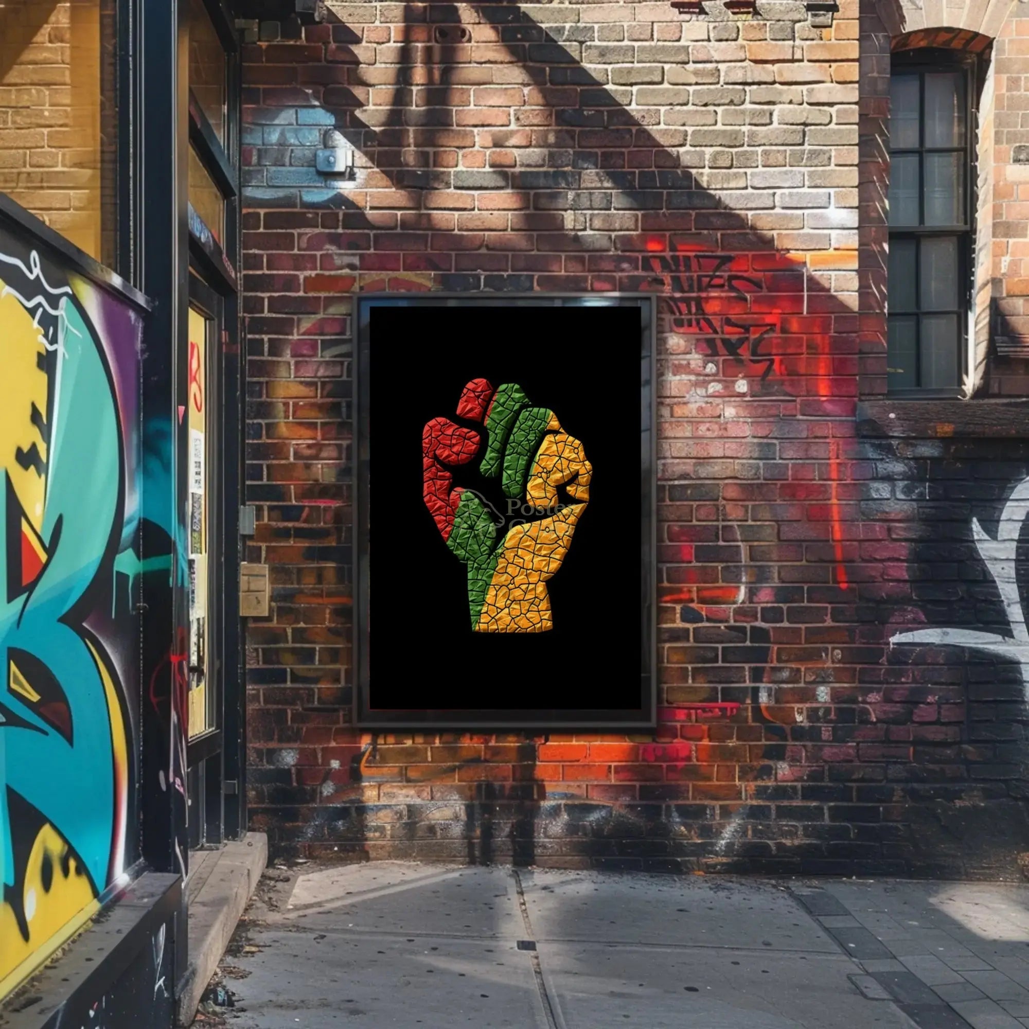 Political Unity and Resistance Artistic Design Poster PosterGoat