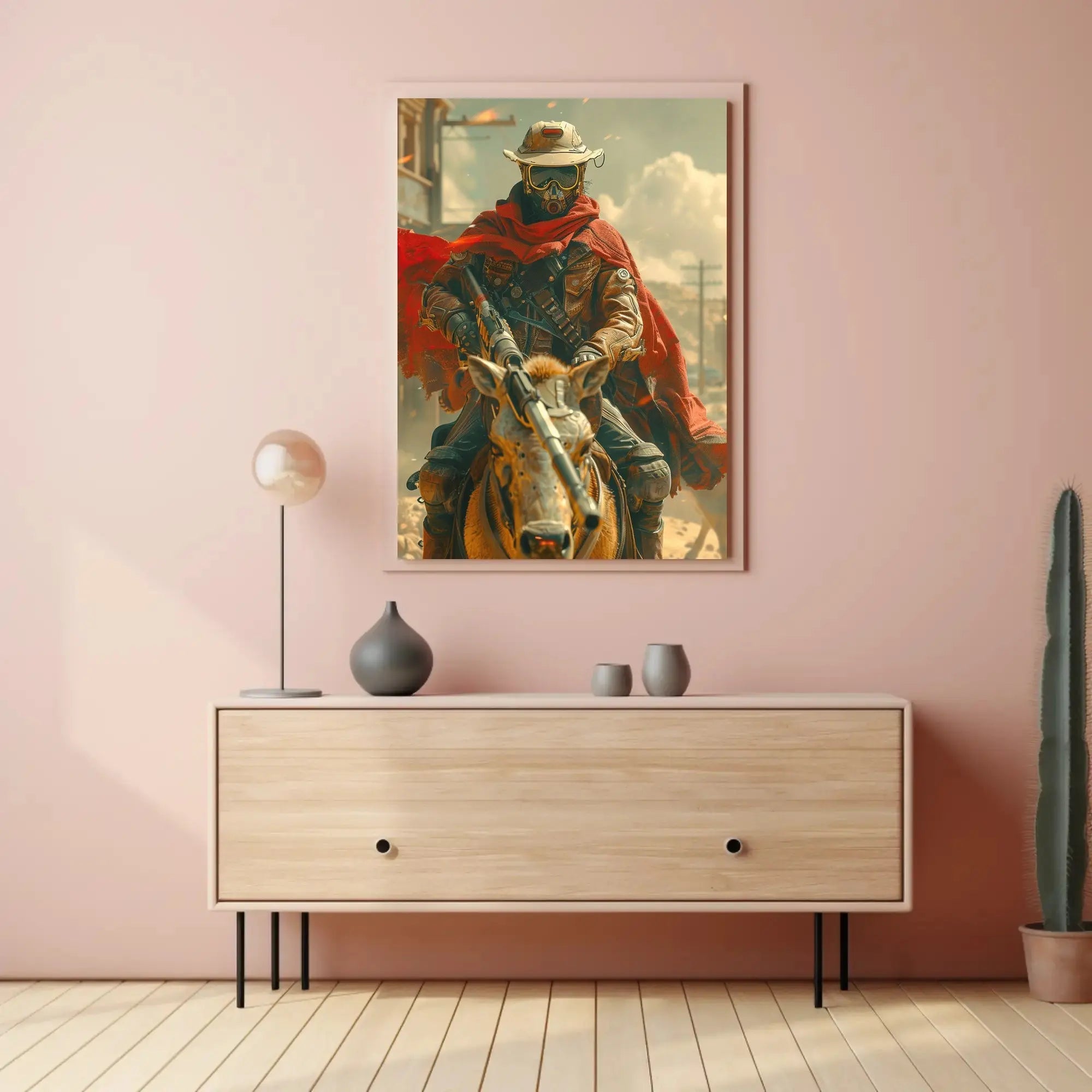 Post-Apocalyptic Survival Scene Futuristic Sci-Fi Poster PosterGoat