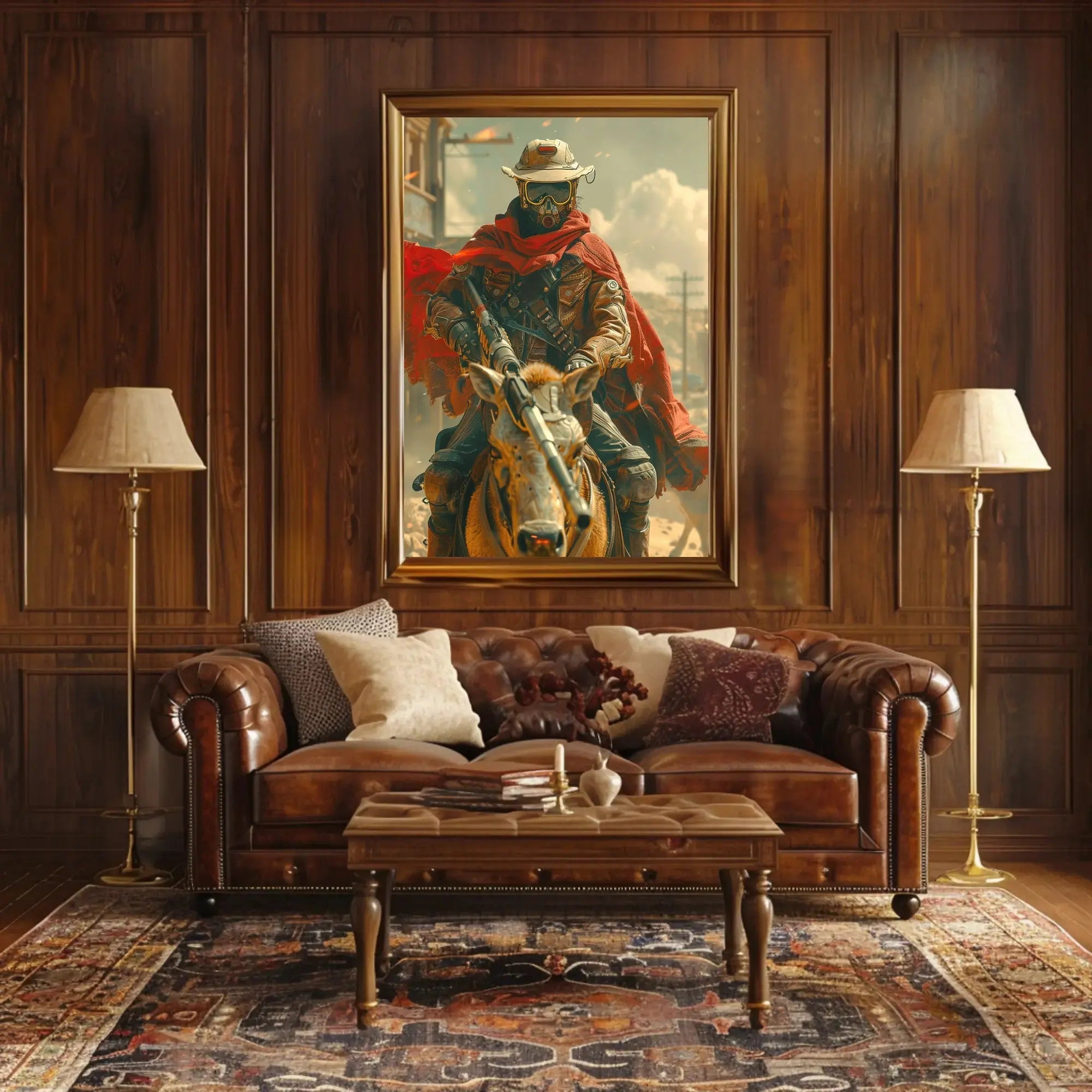 Post-Apocalyptic Survival Scene Futuristic Sci-Fi Poster PosterGoat