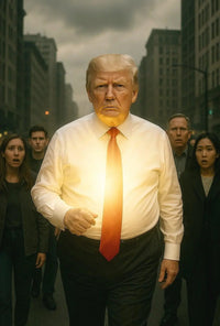 Powerful Urban Scene Businessman Realistic Political or Propaganda Poster PosterGoat