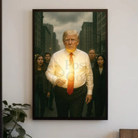 Powerful Urban Scene Businessman Realistic Political or Propaganda Poster PosterGoat