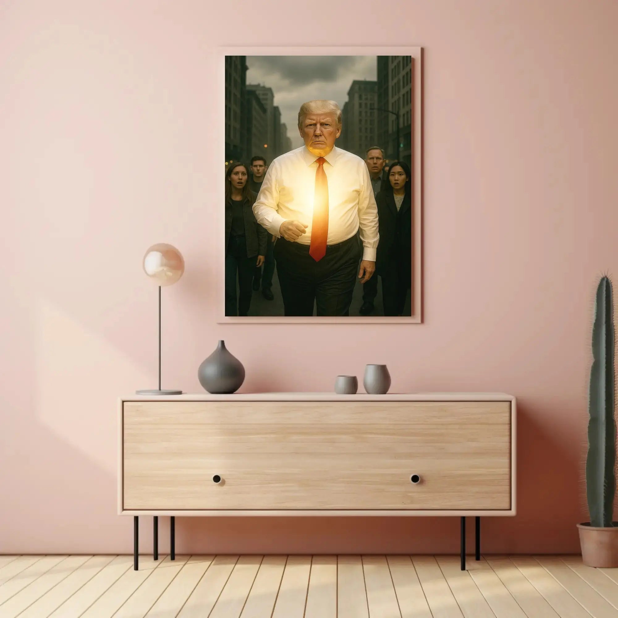 Powerful Urban Scene Businessman Realistic Political or Propaganda Poster PosterGoat