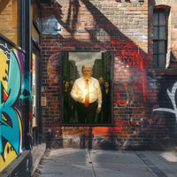 Powerful Urban Scene Businessman Realistic Political or Propaganda Poster PosterGoat