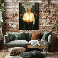 Powerful Urban Scene Businessman Realistic Political or Propaganda Poster PosterGoat