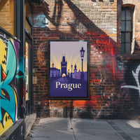 Prague Twilight Travel Poster PosterGoat