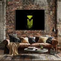 Praying Mantis Striking Green Art Display: Animal Poster PosterGoat