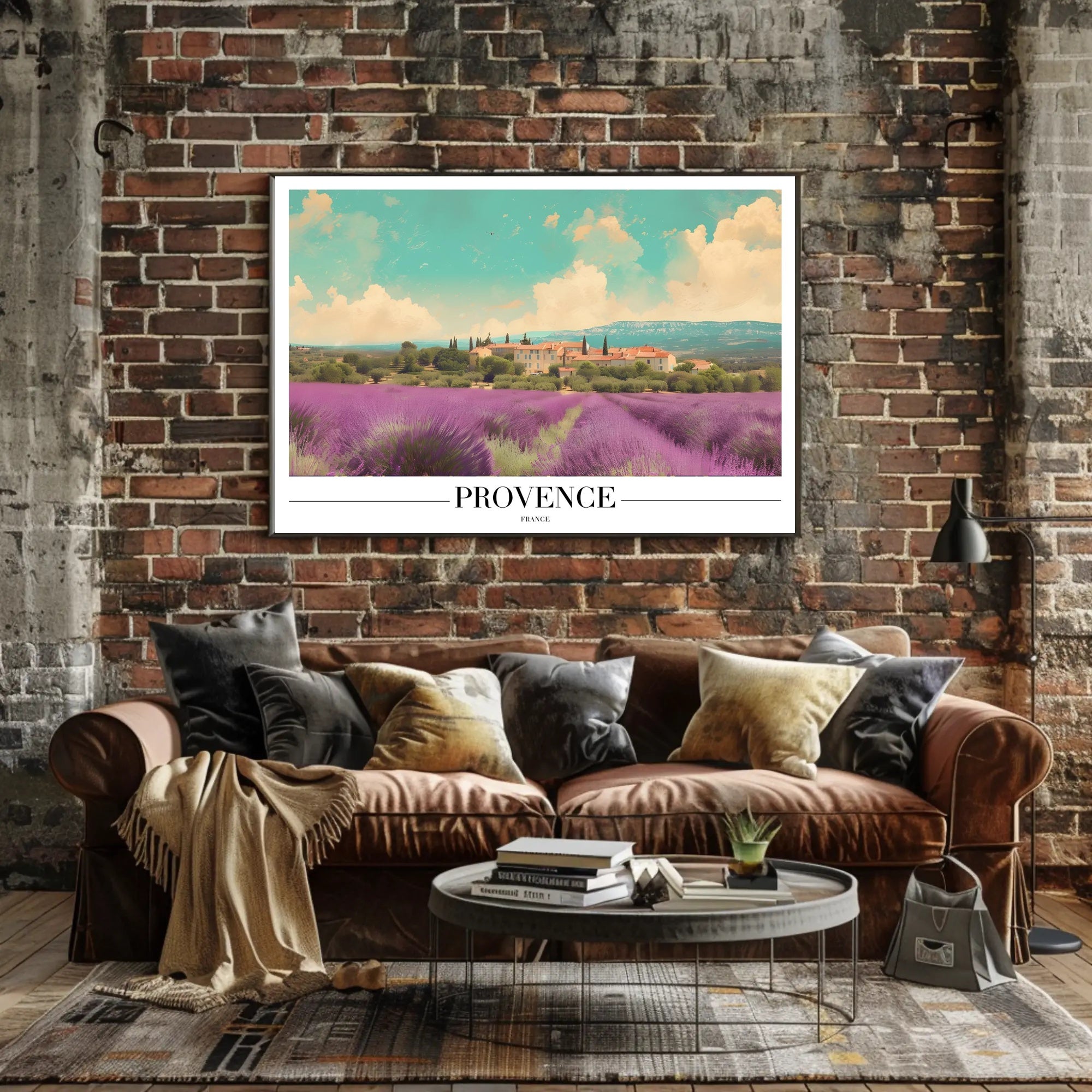 Provence Lavender Fields Travel Poster PosterGoat