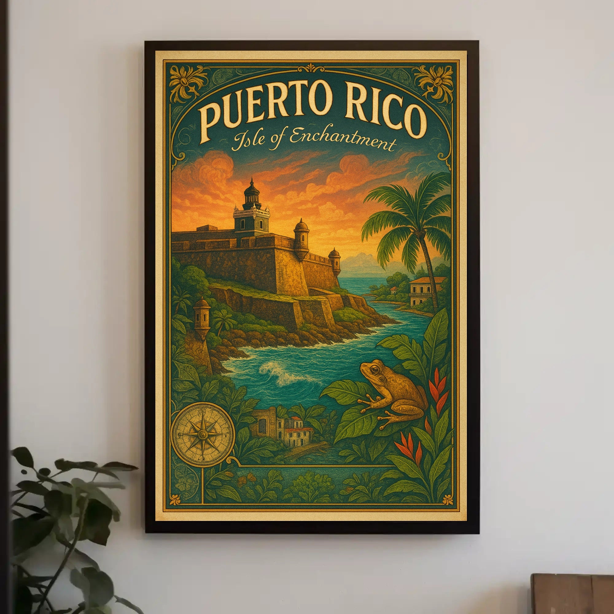 Puerto Rico Isle of Enchantment Poster Print PosterGoat