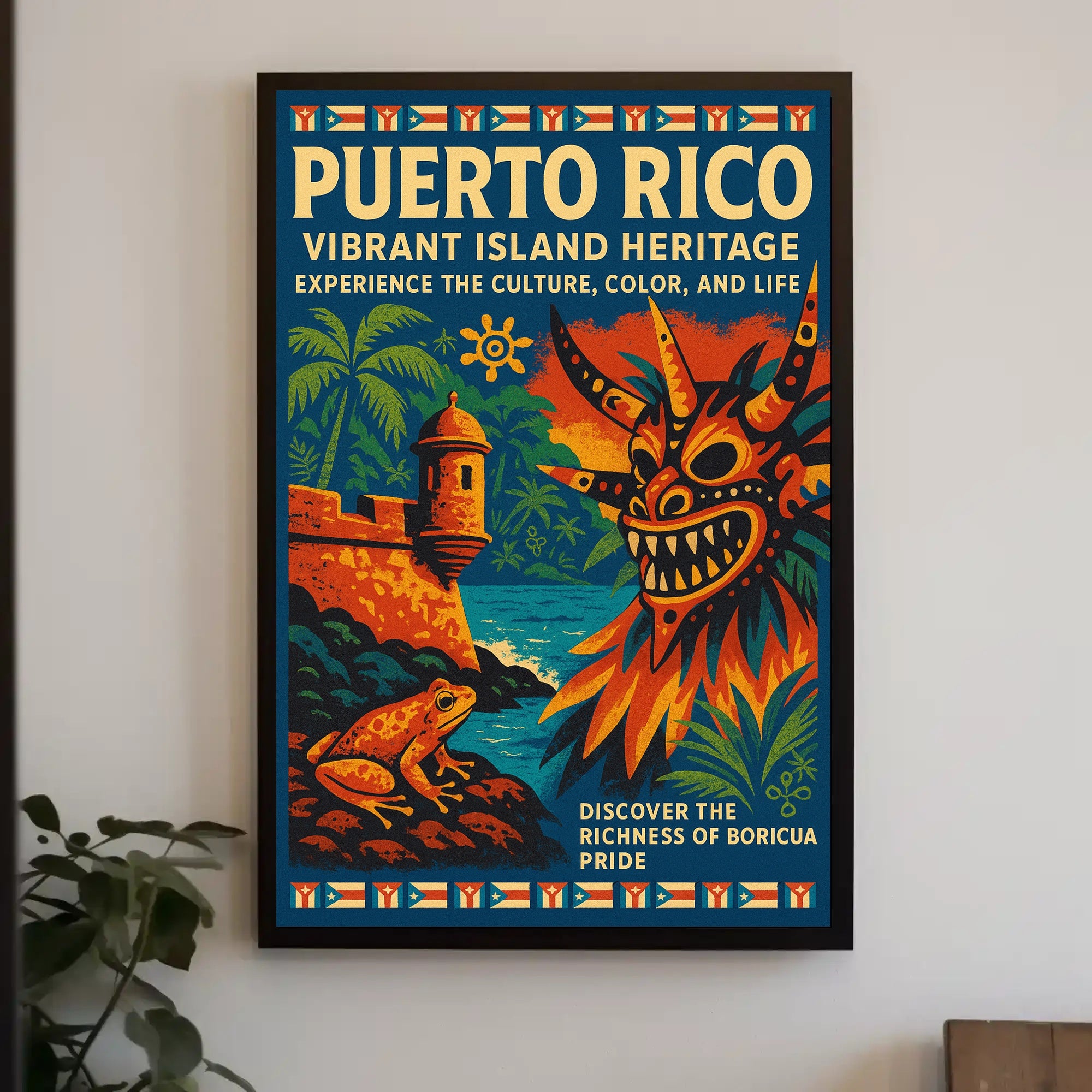 Puerto Rico Vibrant Island Heritage Poster PosterGoat