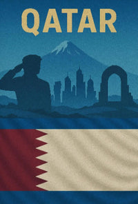 Qatari Pride Architectural Salute Cultural Heritage Poster PosterGoat